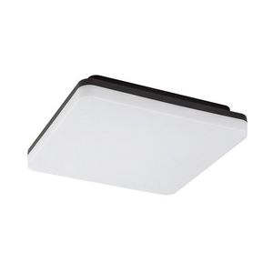 Rabalux Černé stropní LED svítidlo Pernik čtvercové 280x280mm 24W IP54 7250 obraz