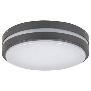 Rabalux Antracitové stropní/nástěnné LED svítidlo Hamburg kulaté 200mm 10W IP44 8847 obraz