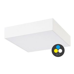 Rabalux Bílé stropní LED svítidlo Tartu čtvercové 175x175mm 18W IP44 CCT R7895 obraz