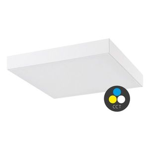 Rabalux Bílé stropní LED svítidlo Tartu čtvercové 300x300mm 24W IP44 CCT R7896 obraz