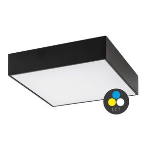 Rabalux Černé stropní LED svítidlo Tartu čtvercové 175x175mm 18W IP44 CCT R7899 obraz