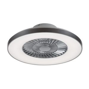 Rabalux Stříbrné stropní LED svítidlo s ventilátorem Dalfon 595mm 40W CCT s DO 6858 obraz