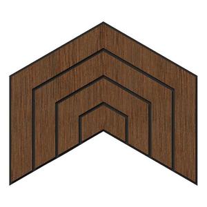 Frézovaný panel Dome wenge MDF obraz