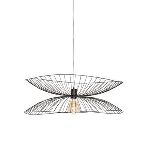 Designová závěsná lampa černá 66cm - Pua obraz