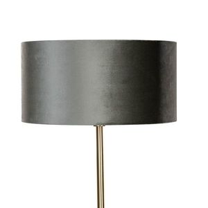 Vloerlamp messing met velours kap groen 50cm - Simplo obraz