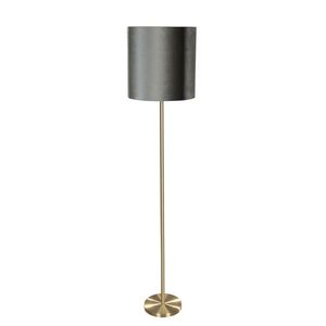 Vloerlamp messing met velours kap groen 40cm - Simplo obraz