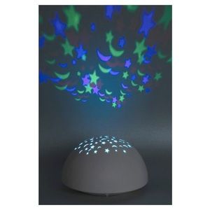 Rabalux Bílý přenosný LED RGB projektor Lina 0, 5W 1470 obraz