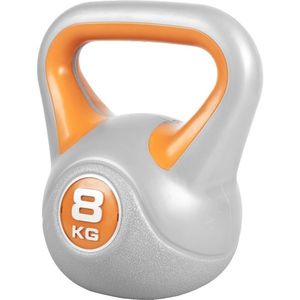 Gorilla Sports Kettlebell činka, vinylová, oranžová, 8 kg obraz