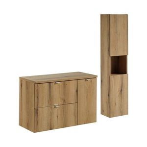 Comad Koupelnová sestava Nova Oak 90 cm se skříňkami dub coast evoke obraz