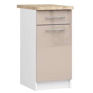 Ak furniture Kuchyňská skříňka Olivie S 40 cm 1D 1S bílá obraz