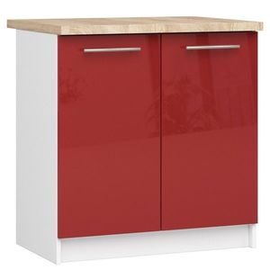 Ak furniture Kuchyňská skříňka Olivie S 80 cm 2D bílo-červená obraz