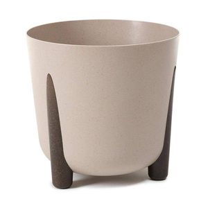 DekorStyle Květináč MOSS ECO I 26 cm latte obraz