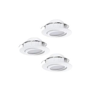 Eglo Eglo 78755 - SADA 3x LED Podhledové svítidlo PINEDA 1xLED/6W/230V 3000K bílá obraz