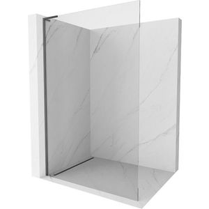 MEXEN/S Kioto L Sprchová zástěna WALK-IN 60 x 200 cm, transparent, grafit metal 800-060-103-95-00 obraz