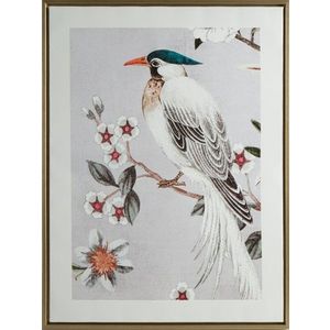 ArtFir Obraz BIRD 636 | bílá 45 x 60 cm obraz