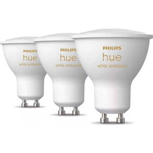 LED smart žárovky v sadě 3 ks GU10, 4 W White ambiance – Philips Hue obraz