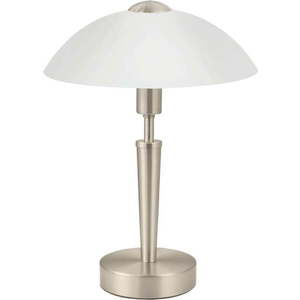 Šedá stmívatelná stolní lampa se skleněným stínidlem (výška 35 cm) SOLO 1 – EGLO obraz