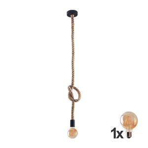 LED Lustr na lanku ROPE 1xE27/8W/230V obraz