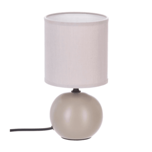 Atmosphera Atmosphera - Stolní lampa TIMÉO 1xE14/60W/230V taupe/krémová obraz