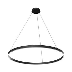 Maytoni Maytoni MOD058PL-L54B3K - LED Lustr na lanku RIM LED/61W/230V pr. 100 cm černá obraz