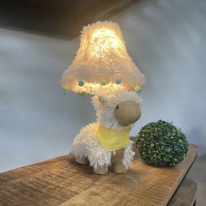 Dětská stolní lampa Alpaca bílá - Alma obraz