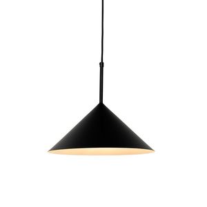 Designová závěsná lampa černá - Triangolo obraz