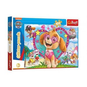 Puzzle Paw Patrol/Tlapková patrola třpytivé 100 dílků obraz