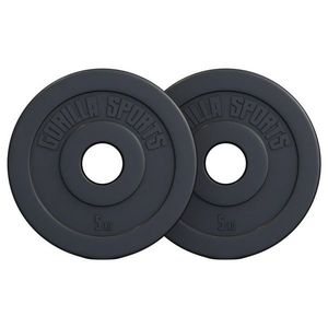 Gorilla Sports Sada zátěžových kotoučů 2 x 5 kg obraz