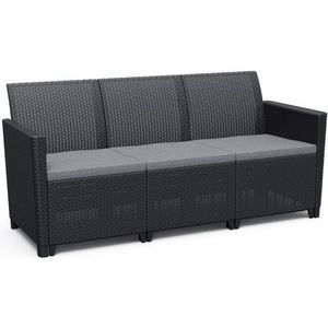 Allibert 91119 CLAIRE 3 SEATERS SOFA - grafit obraz