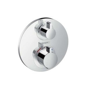 HANSGROHE Ecostat S Termostatická baterie pod omítku pro 2 spotřebiče, chrom 15758000 obraz