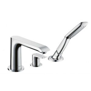 HANSGROHE Metris New Baterie na okraj vany, 3-otvorová instalace, chrom 31190000 obraz