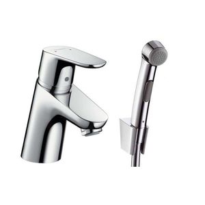 HANSGROHE Focus E2 Souprava pákové baterie 70 s bidetovou sprškou a sprchovou hadicí, chrom 31926000 obraz