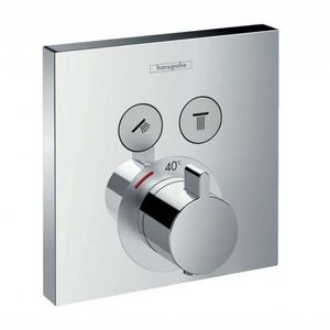 HANSGROHE Shower Select Termostatická baterie pod omítku, pro 2 výstupy, chrom 15763000 obraz