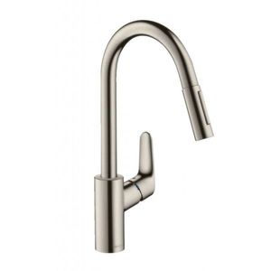 HANSGROHE Focus M41 Dřezová baterie s výsuvnou sprškou, vzhled nerezu 31815800 obraz