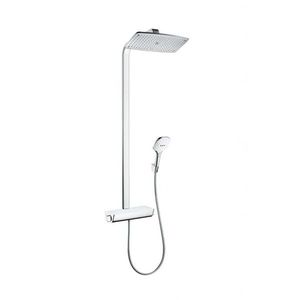 HANSGROHE Raindance Select E Sprchový set Showerpipe 360 s termostatem, EcoSmart 9 l/min, bílá/chrom 27286400 obraz