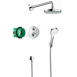 HANSGROHE Croma Select S Sprchový set 180 s termostatem Ecostat S, 2 proudy, chrom 27295000 obraz