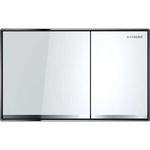 GEBERIT Sigma60 Ovládací tlačítko splachování, sklo/bílá 115.640.SI.1 obraz