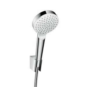 HANSGROHE Crometta Set sprchové hlavice, držáku a hadice, bílá/chrom 26567400 obraz