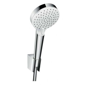 HANSGROHE Crometta Set sprchové hlavice, 2 proudy, držáku a hadice, bílá/chrom 26692400 obraz