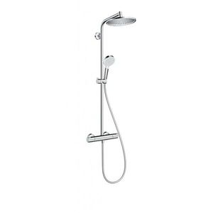 HANSGROHE Crometta Sprchový set S 240 Showerpipe s termostatem, EcoSmart 9 l/min, chrom 27268000 obraz