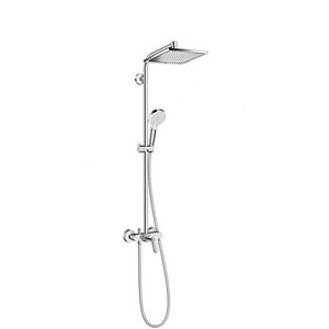 HANSGROHE Crometta Sprchový set Showerpipe E 240 s baterií, chrom 27284000 obraz