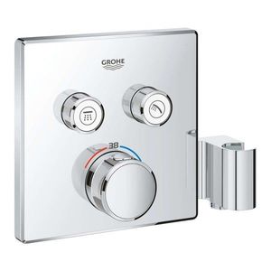 GROHE Grohtherm SmartControl Termostatická vanová baterie pod omítku, se 2 ventily a držákem pro sprchu, chrom 29125000 obraz