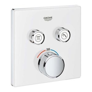 GROHE Grohtherm SmartControl Termostatická vanová baterie pod omítku se 2 ventily, měsíční bílá 29156LS0 obraz