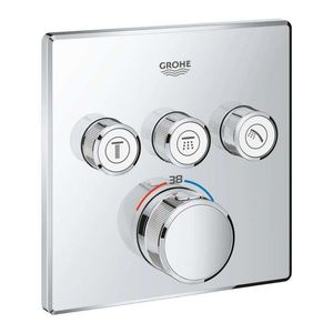 GROHE Grohtherm SmartControl Termostatická baterie pod omítku, 3 ventily, chrom 29126000 obraz