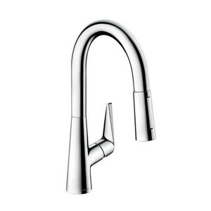 HANSGROHE Talis M51 Dřezová baterie s výsuvnou sprškou, chrom 72815000 obraz