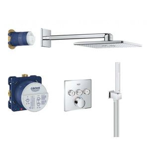 GROHE SmartControl Perfect Sprchový set s baterií pod omítku, 31 cm, 2 proudy, chrom 34712000 obraz