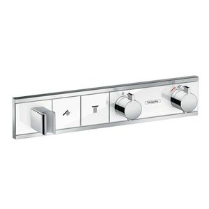 HANSGROHE RainSelect Termostatická sprchová baterie pod omítku, pro 2 výstupy, bílá/chrom 15355400 obraz