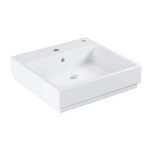 GROHE Cube Ceramic Umyvadlo s přepadem, 50x49 cm, PureGuard, alpská bílá 3947800H obraz