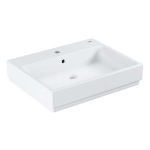 GROHE Cube Ceramic Umyvadlo s přepadem, 60x49 cm, PureGuard, alpská bílá 3947300H obraz