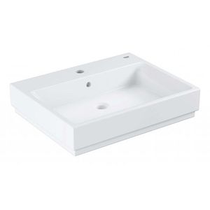 GROHE Cube Ceramic Umyvadlo s přepadem, 60x49 cm, PureGuard, alpská bílá 3947700H obraz